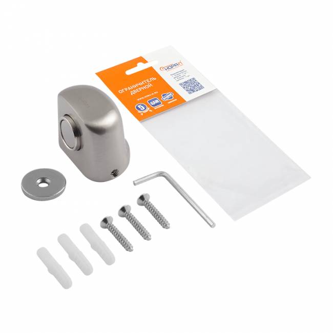 Ограничитель магнитный 802 матовый никель — для бизнеса и офиса Ограничитель магнитный 802 матовый никель — для бизнеса и офиса