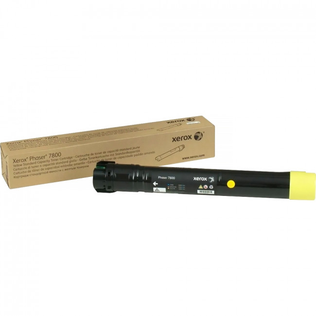 Желтый тонер-картридж повыш. емк. Xerox (106R01572) — для бизнеса и офиса