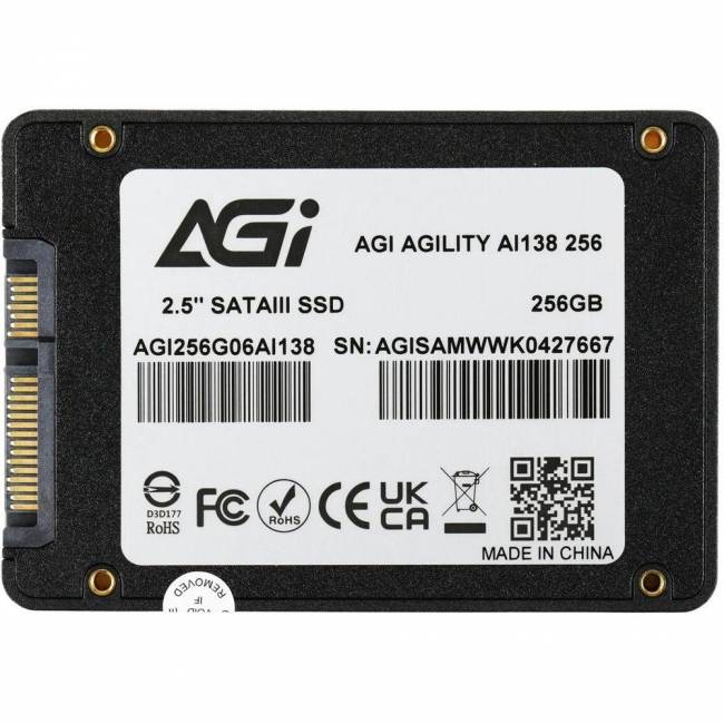 Твердотельный накопитель AGI TECHNOLOGY CO., LTD AGI256G06AI138-CB — для бизнеса и офиса Твердотельный накопитель AGI TECHNOLOGY CO., LTD AGI256G06AI138-CB — для бизнеса и офиса