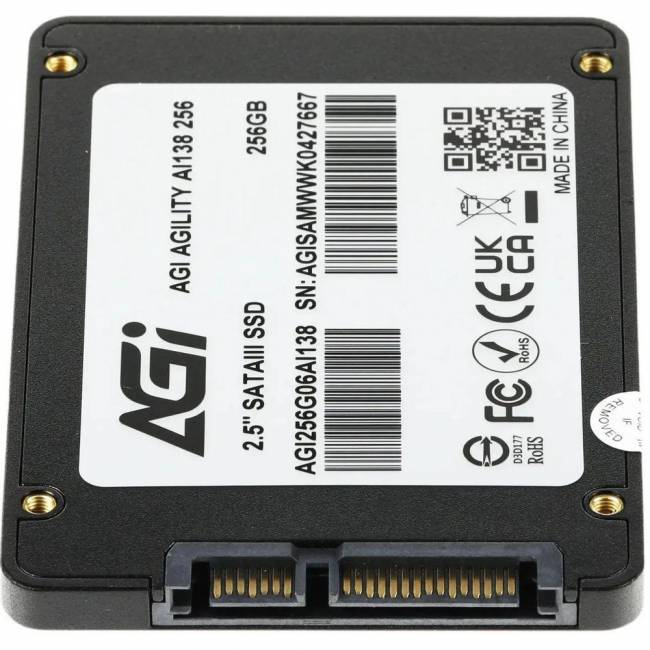 Твердотельный накопитель AGI TECHNOLOGY CO., LTD AGI256G06AI138-CB — для бизнеса и офиса Твердотельный накопитель AGI TECHNOLOGY CO., LTD AGI256G06AI138-CB — для бизнеса и офиса