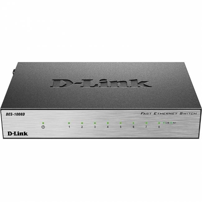 Сетевой коммутатор D-Link DES-1008D/L2A, DES-1008D/L2B — для бизнеса и офиса Сетевой коммутатор D-Link DES-1008D/L2A, DES-1008D/L2B — для бизнеса и офиса