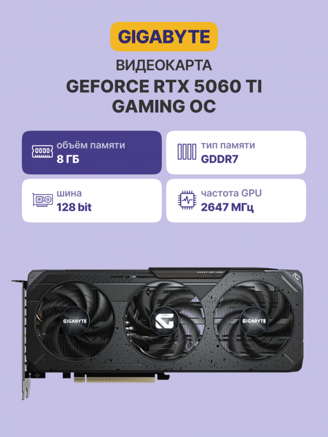 Видеокарта GIGABYTE GV-N506TGAMING OC-8GD — для бизнеса и офиса Видеокарта GIGABYTE GV-N506TGAMING OC-8GD — для бизнеса и офиса
