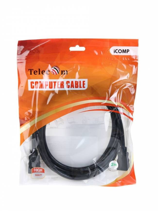 Кабель HDMI-19M --- HDMI-19M ver 2.0+3D/Ethernet ,2m Telecom <TCG200-2M> Telecom HDMI (m) - HDMI (m) 2м — для бизнеса и офиса