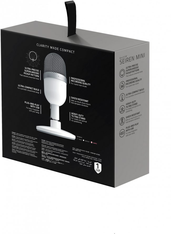 Микрофон Razer Seiren Mini Mercury Razer Seiren Mini — для бизнеса и офиса