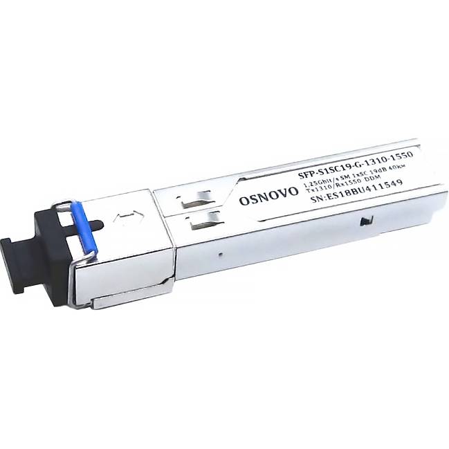 Трансивер OSNOVO SFP-S1SC19-G-1310-1550 — для бизнеса и офиса Трансивер OSNOVO SFP-S1SC19-G-1310-1550 — для бизнеса и офиса