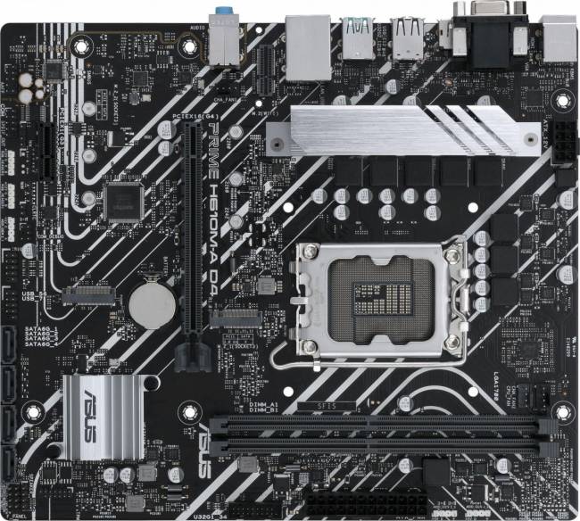 Материнская плата ASUS PRIME H610M-A D4-CSM — для бизнеса и офиса Материнская плата ASUS PRIME H610M-A D4-CSM — для бизнеса и офиса