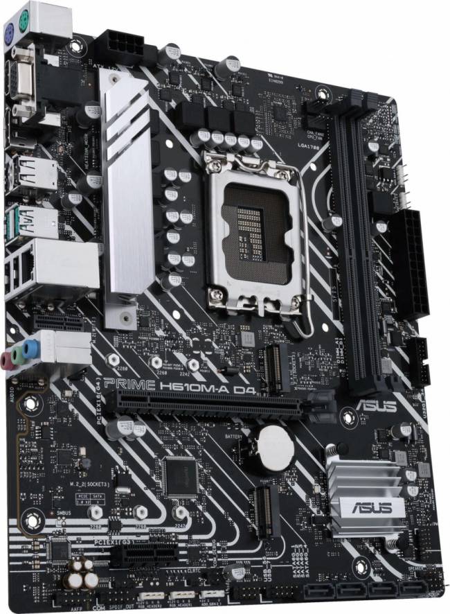 Материнская плата ASUS PRIME H610M-A D4-CSM — для бизнеса и офиса Материнская плата ASUS PRIME H610M-A D4-CSM — для бизнеса и офиса