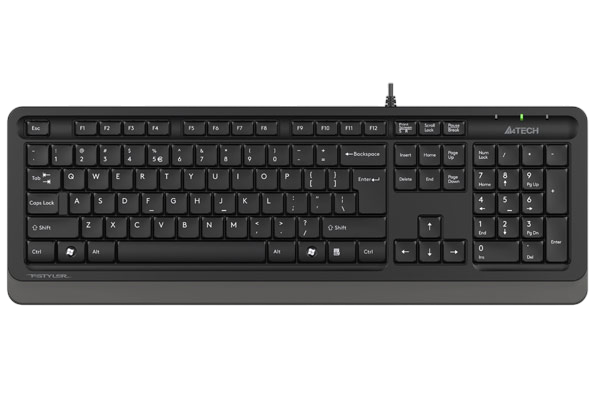 Клавиатура A4Tech Fstyler FK10 черный/серый USB (FK10 GREY) A4Tech FK10 GREY — для бизнеса и офиса