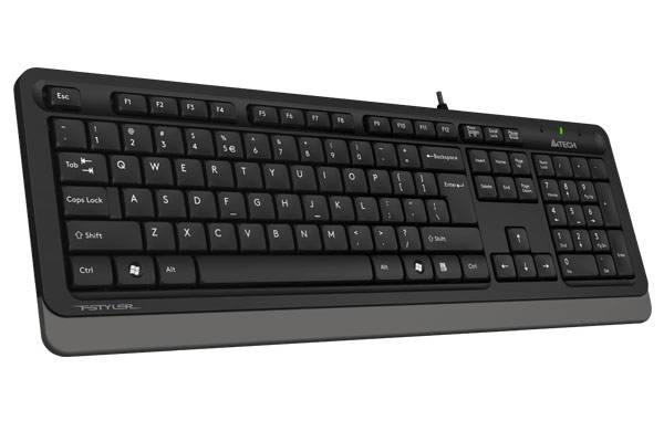 Клавиатура A4Tech Fstyler FK10 черный/серый USB (FK10 GREY) A4Tech FK10 GREY — для бизнеса и офиса