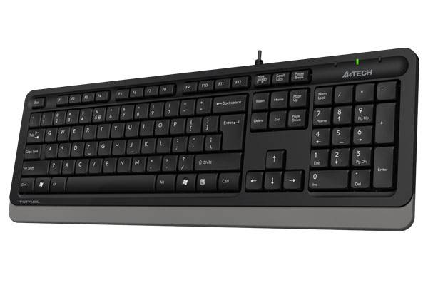 Клавиатура A4Tech Fstyler FK10 черный/серый USB (FK10 GREY) A4Tech FK10 GREY — для бизнеса и офиса