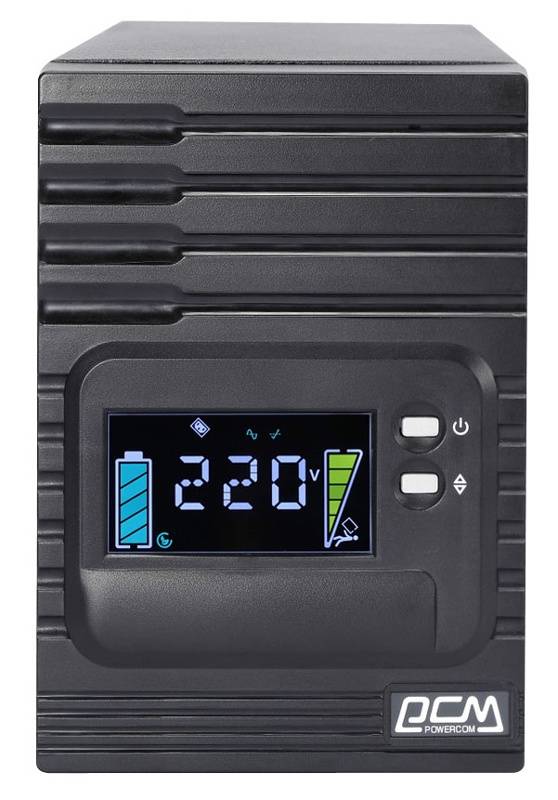 Источник бесперебойного питания Powercom Smart King Pro+ SPT-3000 LCD 2400Вт 3000ВА черный Powercom Smart King Pro+ SPT-3000 LCD — для бизнеса и офиса Источник бесперебойного питания Powercom Smart King Pro+ SPT-3000 LCD 2400Вт 3000ВА черный Powercom Smart King Pro+ SPT-3000 LCD — для бизнеса и офиса
