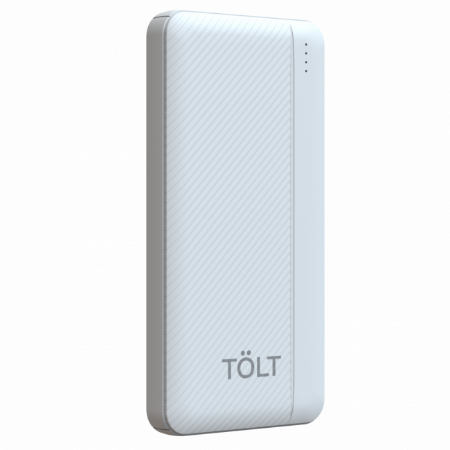 Портативный аккумулятор TOLT Lit K05 White, 10000mAh, 10W, white, CCC TÖLT K05 White — для бизнеса и офиса Портативный аккумулятор TOLT Lit K05 White, 10000mAh, 10W, white, CCC TÖLT K05 White — для бизнеса и офиса
