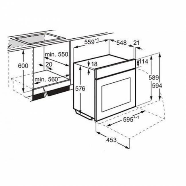 Встраиваемый духовой шкаф Electrolux EOD5F71Z — для бизнеса и офиса Встраиваемый духовой шкаф Electrolux EOD5F71Z — для бизнеса и офиса
