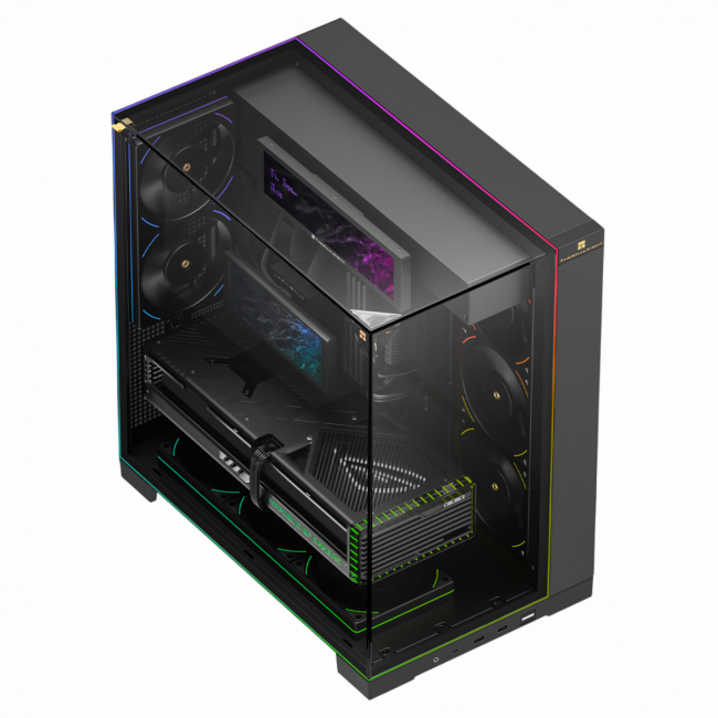 Корпус без блока питания Thermalright TR-A70 Vision Black FAN5-C (TR-A70 Vision Black FAN5-C) — для бизнеса и офиса Корпус без блока питания Thermalright TR-A70 Vision Black FAN5-C (TR-A70 Vision Black FAN5-C) — для бизнеса и офиса