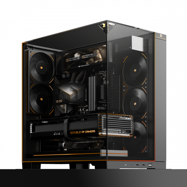 Корпус без блока питания Thermalright TR-A70 Vision Black FAN5-C (TR-A70 Vision Black FAN5-C) — для бизнеса и офиса Корпус без блока питания Thermalright TR-A70 Vision Black FAN5-C (TR-A70 Vision Black FAN5-C) — для бизнеса и офиса