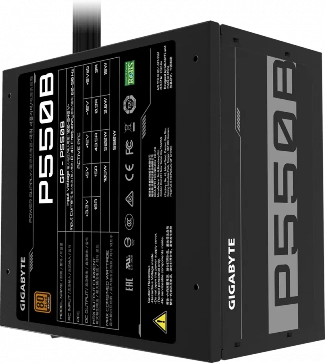 Блоки питания Gigabyte GP-P550B — для бизнеса и офиса