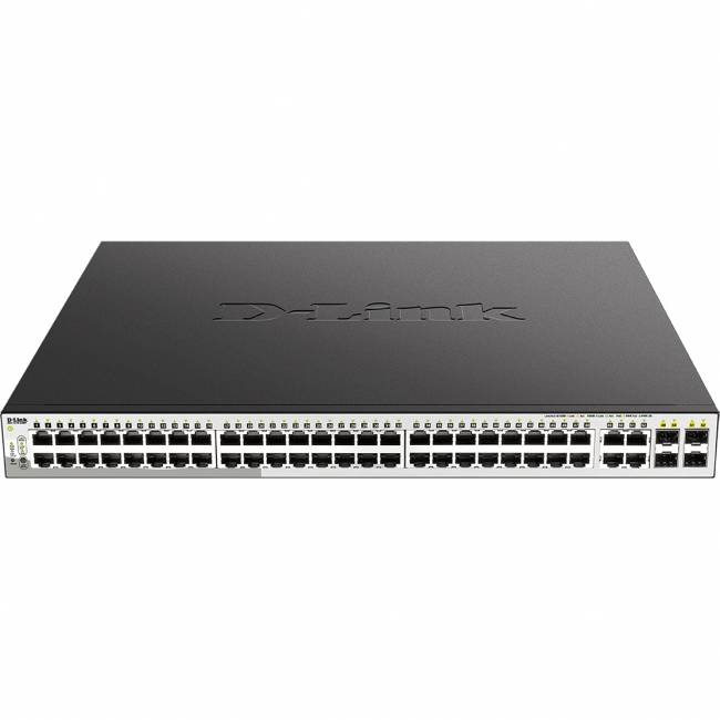 Коммутатор D-Link DGS-1210-52MP/F4A — для бизнеса и офиса Коммутатор D-Link DGS-1210-52MP/F4A — для бизнеса и офиса