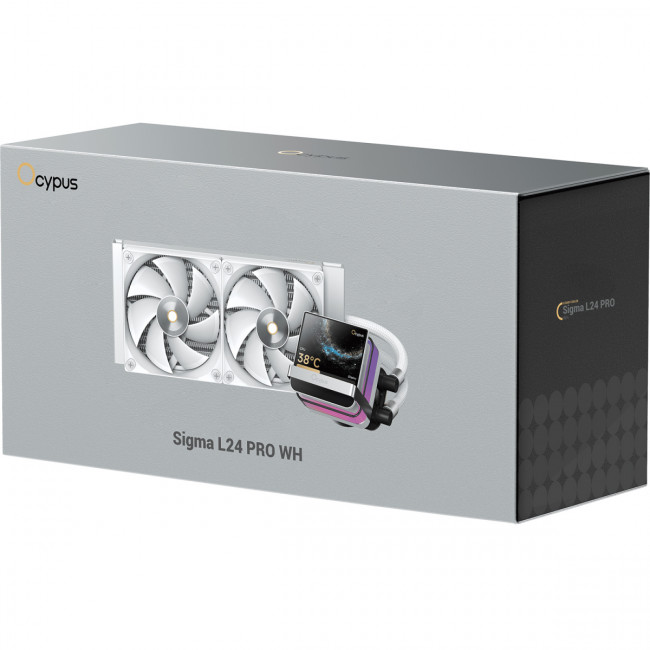 Система жидкостного охлаждения Ocypus Sigma-L24-WH2ANWL00P-GL White — для бизнеса и офиса