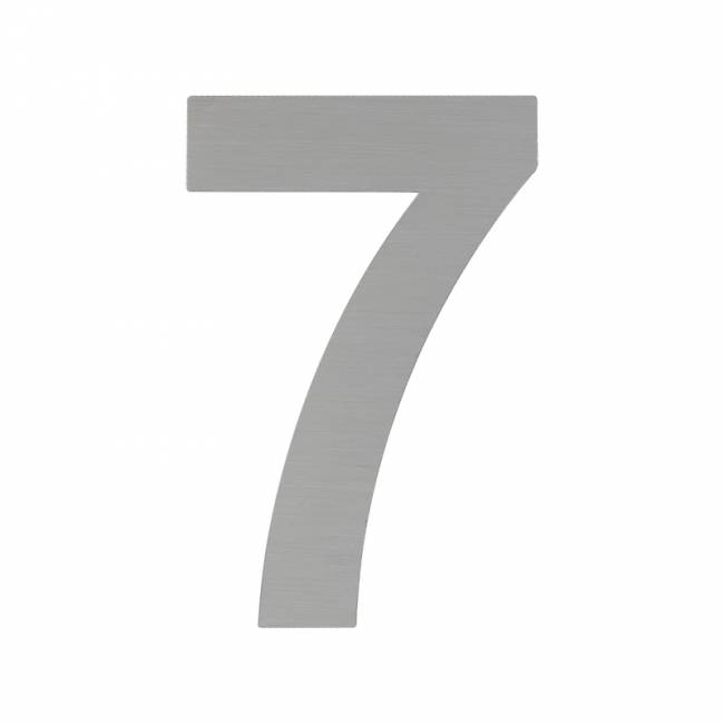 Цифра на дверь Luxe 75 мм сатинированный хром 7 — для бизнеса и офиса Цифра на дверь Luxe 75 мм сатинированный хром 7 — для бизнеса и офиса
