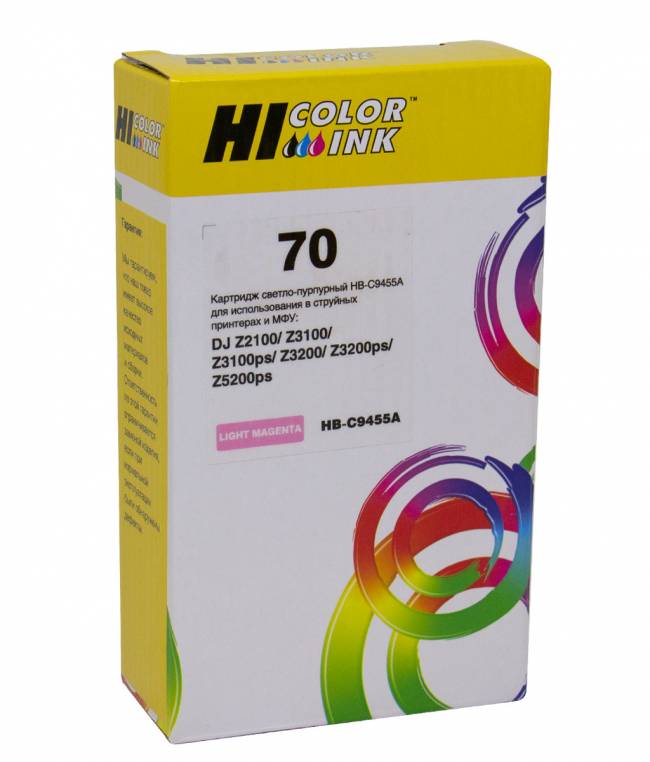 Картридж Hi-Black (HB-C9455A) №70 для HP DesignJet z2100/3100/3200/5200, LM — для бизнеса и офиса Картридж Hi-Black (HB-C9455A) №70 для HP DesignJet z2100/3100/3200/5200, LM — для бизнеса и офиса