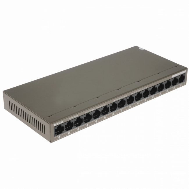Коммутатор Tenda TEG1016M — для бизнеса и офиса Коммутатор Tenda TEG1016M — для бизнеса и офиса