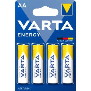 Батарейка Varta ENERGY LR6 AA BL4 Alkaline 1.5V (4106) (4/80/400) (4 шт.) Varta ENERGY LR6 AA (04106213414)