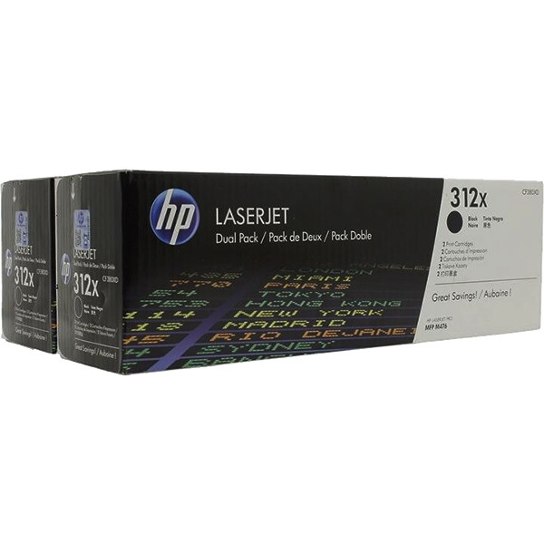 Тонер-картридж HP 312X Black Dual Pak LaserJet Toner Cartridge (CF380XD) — для бизнеса и офиса