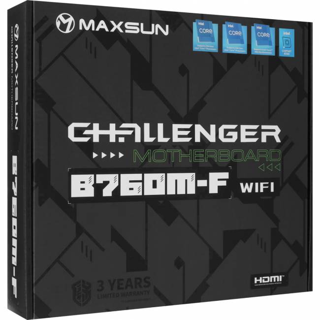 Материнская плата MAXSUN MS-Challenger B760M-F WIFI — для бизнеса и офиса Материнская плата MAXSUN MS-Challenger B760M-F WIFI — для бизнеса и офиса