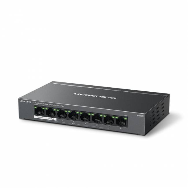 Коммутатор Mercusys MS108GP — для бизнеса и офиса Коммутатор Mercusys MS108GP — для бизнеса и офиса