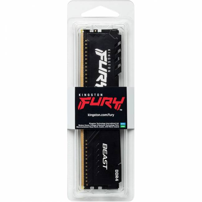 Память оперативная Kingston FURY Beast Black (KF432C16BB/8WP) — для бизнеса и офиса Память оперативная Kingston FURY Beast Black (KF432C16BB/8WP) — для бизнеса и офиса