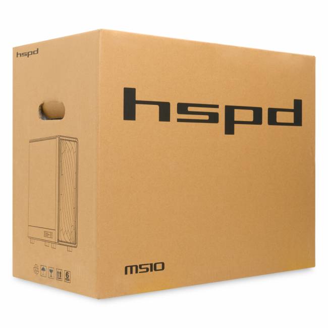 Корпус без блока питания HSPD M510-TGWH-ARGB — для бизнеса и офиса Корпус без блока питания HSPD M510-TGWH-ARGB — для бизнеса и офиса