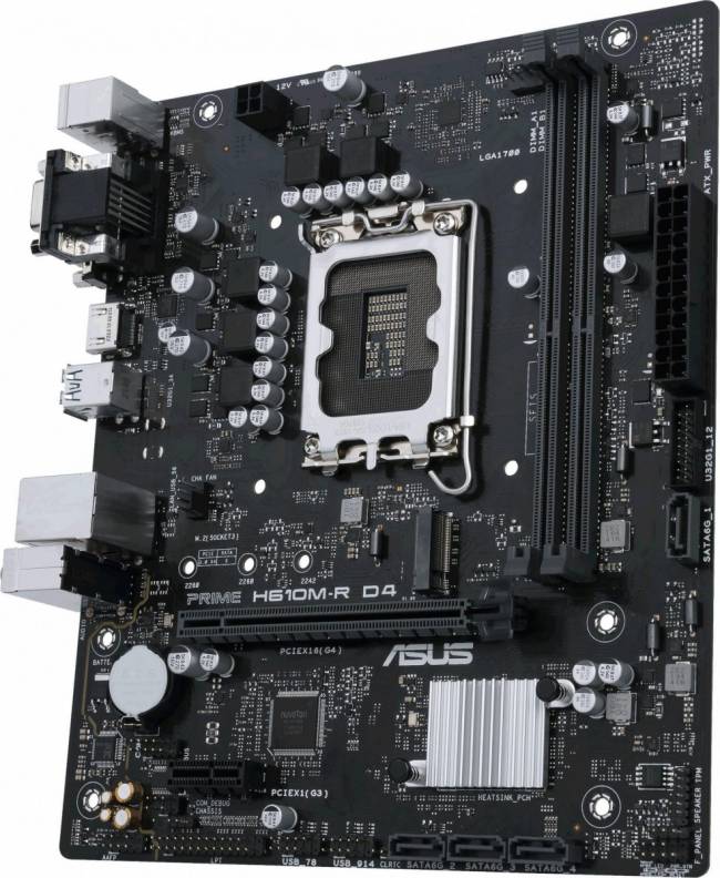 Материнская плата ASUS PRIME H610M-R D4-SI — для бизнеса и офиса
