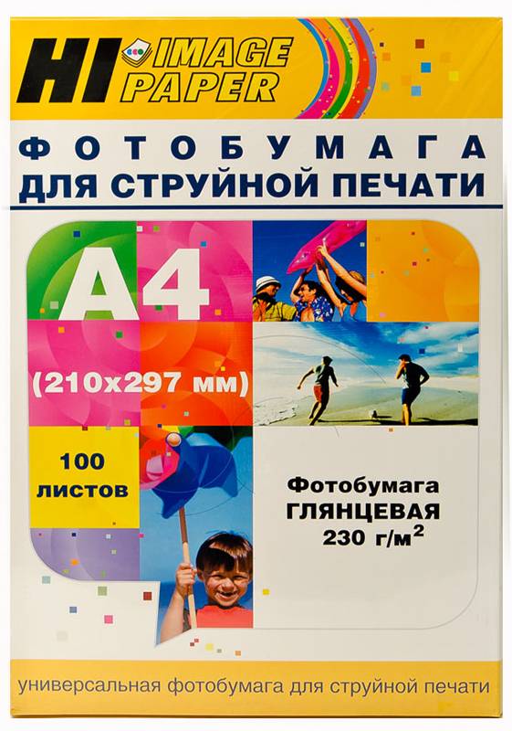 Фотобумага Hi-Image Paper глянцевая односторонняя, A4, 230 г/м2, 100 л. — для бизнеса и офиса Фотобумага Hi-Image Paper глянцевая односторонняя, A4, 230 г/м2, 100 л. — для бизнеса и офиса