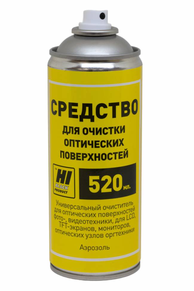 Очиститель Hi-Black для мониторов и оптики, 520 мл, спрей — для бизнеса и офиса Очиститель Hi-Black для мониторов и оптики, 520 мл, спрей — для бизнеса и офиса