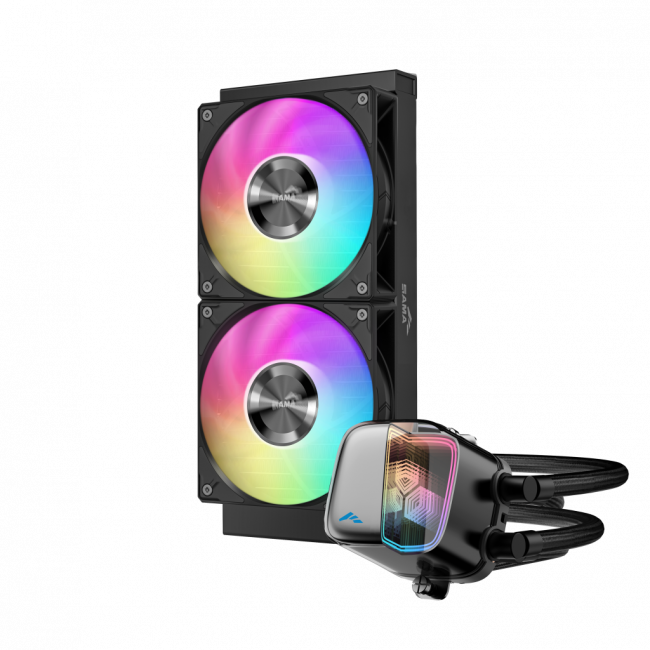 Водяное охлаждение для процессора SAMA L70 240BK Black — для бизнеса и офиса Водяное охлаждение для процессора SAMA L70 240BK Black — для бизнеса и офиса