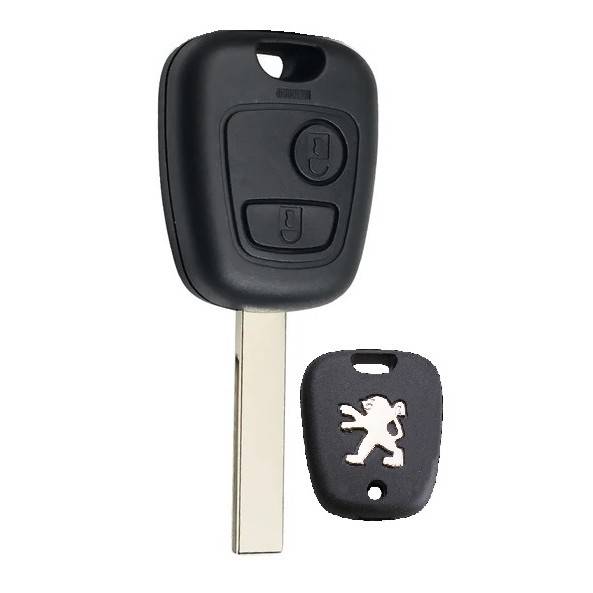 Корпус ключа PEUGEOT 2 кнопки HU-HCA HU83, с лого — для бизнеса и офиса Корпус ключа PEUGEOT 2 кнопки HU-HCA HU83, с лого — для бизнеса и офиса