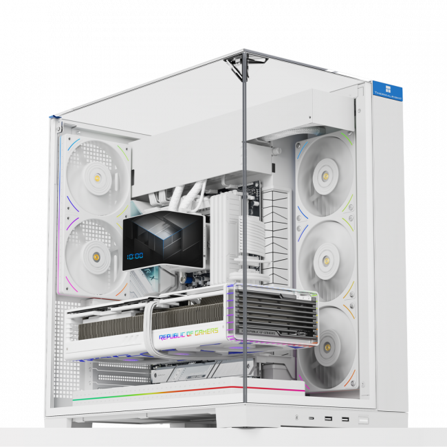 Корпус без блока питания Thermalright TR-A70 Vision White FAN5-C (TR-A70 Vision White FAN5-C) — для бизнеса и офиса Корпус без блока питания Thermalright TR-A70 Vision White FAN5-C (TR-A70 Vision White FAN5-C) — для бизнеса и офиса