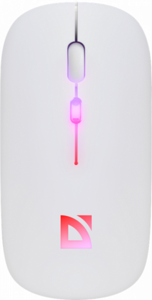 Defender Беспроводная оптическая мышь Touch MM-997 бел,2.4+BT,RGB,400mAh,бесшумная Defender Touch MM-997
