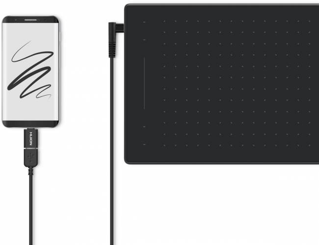 Графический планшет Huion Inspiroy RTM-500 Black — для бизнеса и офиса Графический планшет Huion Inspiroy RTM-500 Black — для бизнеса и офиса