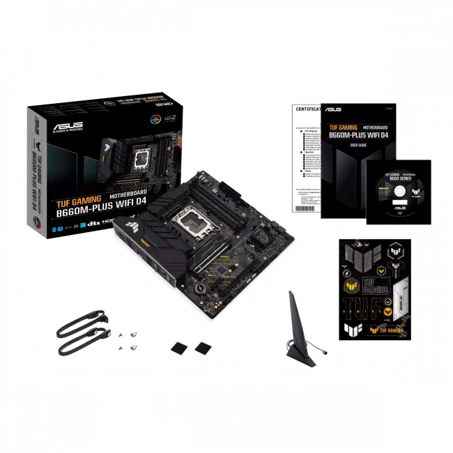 Материнская плата TUF GAMING B660M-PLUS WIFI D4 (90MB1930-M1EAY0) — для бизнеса и офиса Материнская плата TUF GAMING B660M-PLUS WIFI D4 (90MB1930-M1EAY0) — для бизнеса и офиса
