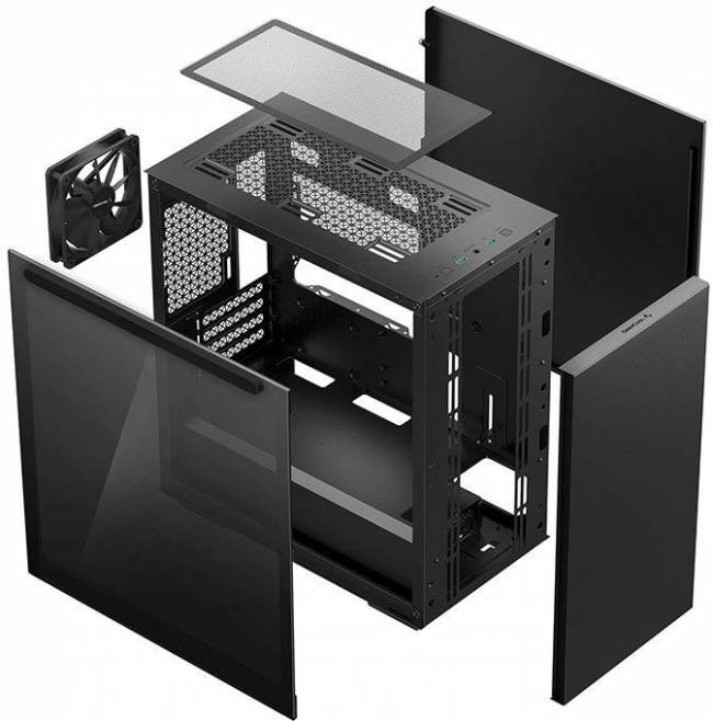 Корпус Deepcool R-MACUBE110-BKNGM1N-G-1 — для бизнеса и офиса Корпус Deepcool R-MACUBE110-BKNGM1N-G-1 — для бизнеса и офиса