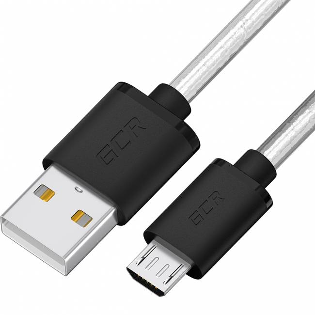 GCR Кабель 0.5m MicroUSB, прозрачный, черные коннекторы, быстрая зарядка, 28/24 AWG, GCR-54475 Кабель Greenconnect 0.5 м (GCR-54475) — для бизнеса и офиса GCR Кабель 0.5m MicroUSB, прозрачный, черные коннекторы, быстрая зарядка, 28/24 AWG, GCR-54475 Кабель Greenconnect 0.5 м (GCR-54475) — для бизнеса и офиса