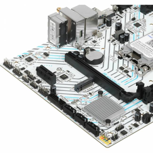 Материнская плата MAXSUN MS-B760M GAMING WIFI ICE — для бизнеса и офиса Материнская плата MAXSUN MS-B760M GAMING WIFI ICE — для бизнеса и офиса