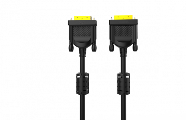 Кабель DVI (24+1) M/M  5m, 2 фильтра Aopen/Qust <ACG442GD-5M> VCOM DVI-D (m) - DVI-D (m) 5м — для бизнеса и офиса