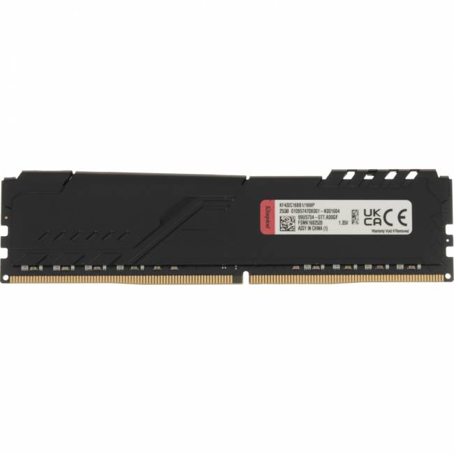 Память оперативная Kingston FURY Beast Black (KF432C16BB1/16WP) — для бизнеса и офиса Память оперативная Kingston FURY Beast Black (KF432C16BB1/16WP) — для бизнеса и офиса