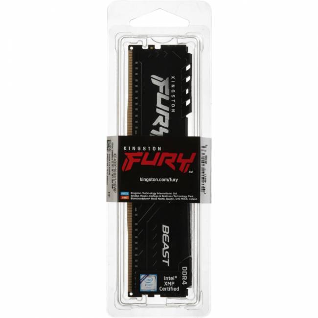 Память оперативная Kingston FURY Beast Black (KF432C16BB1/16WP) — для бизнеса и офиса Память оперативная Kingston FURY Beast Black (KF432C16BB1/16WP) — для бизнеса и офиса
