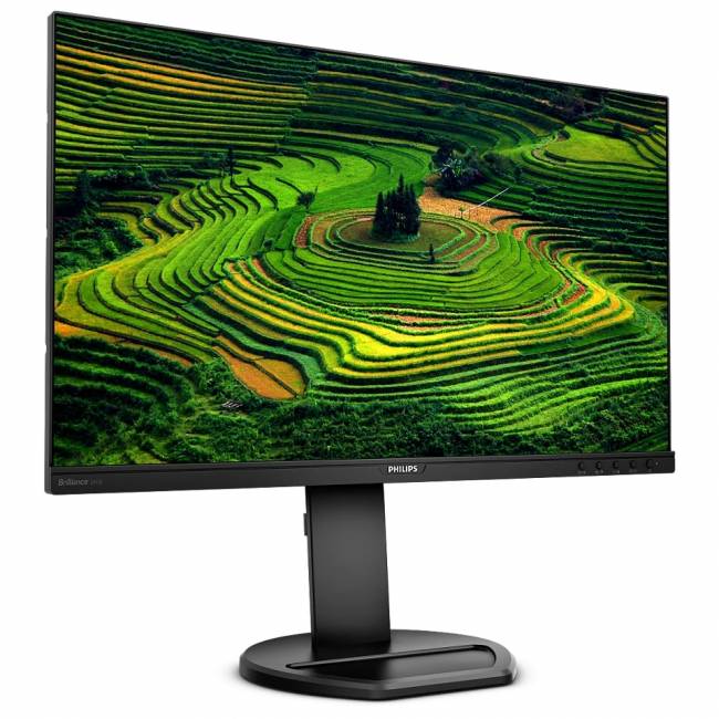 Монитор Philips 241B8QJEB 23,8'', 1920x1080, IPS, 75Hz, 50M:1, 250cd, 5ms, VGA, 2*HDMI 2.0, DP 1.2, 4*USB, Speakers , Height adj 150, pivot, VESA 100, 3Y, Black Philips 241B8QJEB (00/01) — для бизнеса и офиса