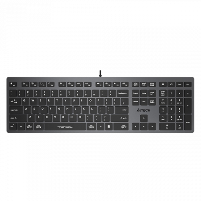Клавиатура A4Tech Fstyler FX50 серый USB slim Multimedia (FX50 GREY) A4Tech FX50 GREY — для бизнеса и офиса Клавиатура A4Tech Fstyler FX50 серый USB slim Multimedia (FX50 GREY) A4Tech FX50 GREY — для бизнеса и офиса