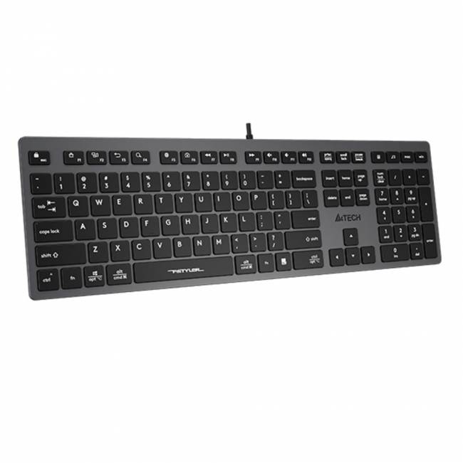 Клавиатура A4Tech Fstyler FX50 серый USB slim Multimedia (FX50 GREY) A4Tech FX50 GREY — для бизнеса и офиса Клавиатура A4Tech Fstyler FX50 серый USB slim Multimedia (FX50 GREY) A4Tech FX50 GREY — для бизнеса и офиса