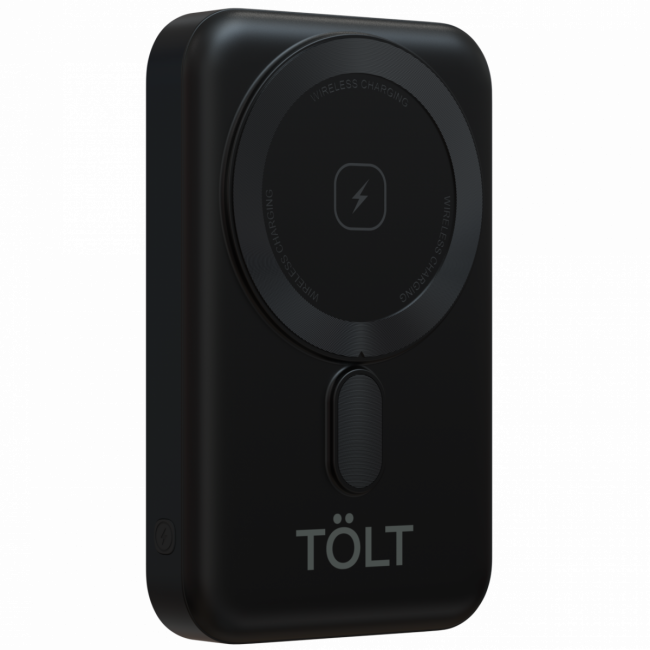 Портативный аккумулятор TOLT Seg KW101 Black, 10000mAh, 22,5W, fast charging and PD, wireless, magnetic, black, CCC TÖLT KW101 Black — для бизнеса и офиса Портативный аккумулятор TOLT Seg KW101 Black, 10000mAh, 22,5W, fast charging and PD, wireless, magnetic, black, CCC TÖLT KW101 Black — для бизнеса и офиса